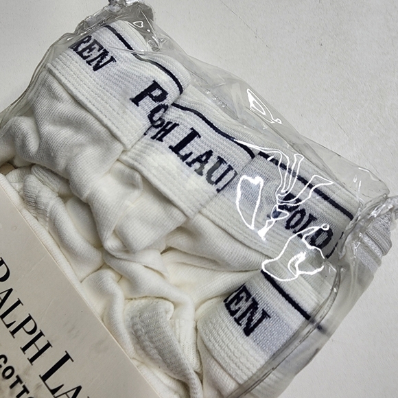 Polo Ralph‎ Lauren 90s Classic Rid Rise Briefs Underwear 3 Pack White Size 40 - Picture 3 of 4